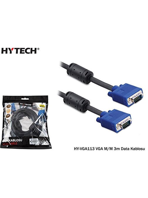 Hytech HY-VGA113 Erkek-Erkek VGA Kablo 3 m