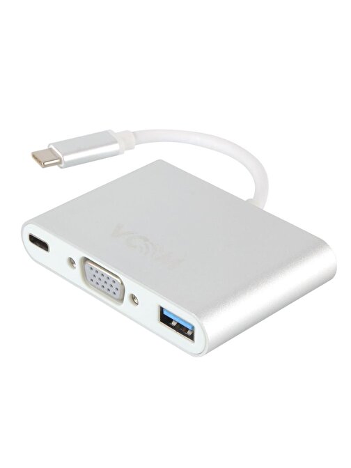 Vcom Cu426M Type-C-M To Vga-F Usb 3.0-F Type-C-F Çevirici