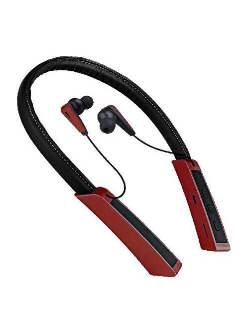 Sprange Sr-E70 Kablosuz Silikonlu Kulak İçi Bluetooth Kulaklık Siyah Kırmızı