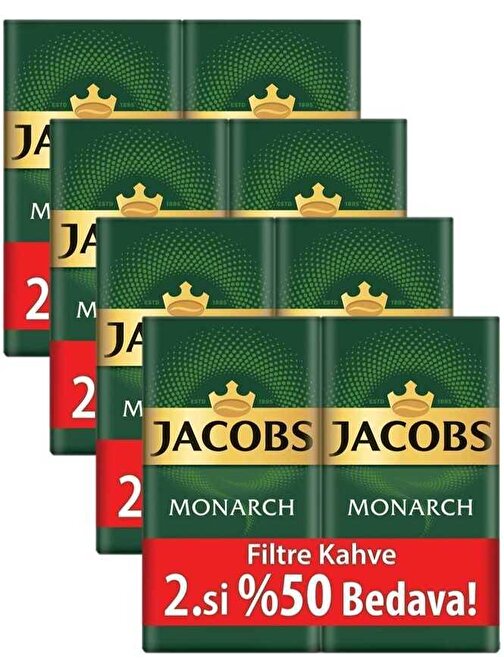 Jacobs Monarch Filtre Kahve 2 x 500 gr 4'lü Set 4 kg