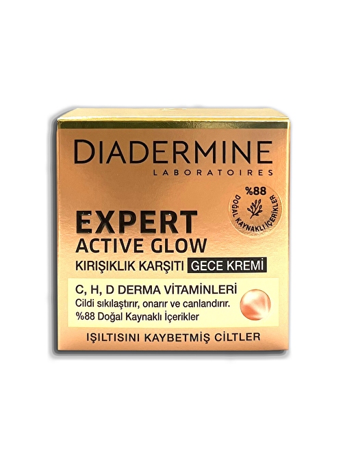 Diadermine Expert Active Glow Yenileyici Gece Kremi