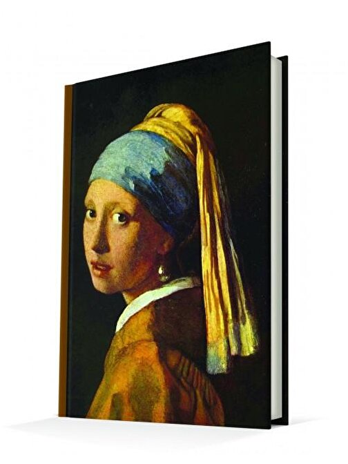 Deffter Art Of World Johannes Vermeer The Girl Wiht A Pearl Earring 96 Yaprak Çizgili Sert Kapak