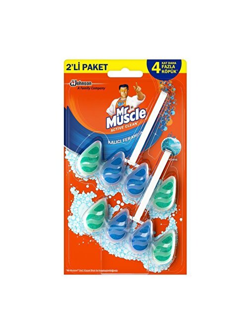 Mr. Muscle Active Clean Klozet Blok Tuvalet Temizleyici Marine 2'li Paket 77.2 gr