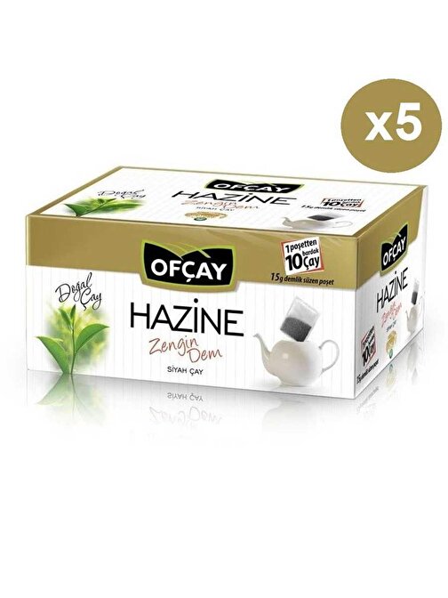 Ofçay Hazine Zengin Dem Demlik Poşet Çay 30 x 15 gr x 5 Paket