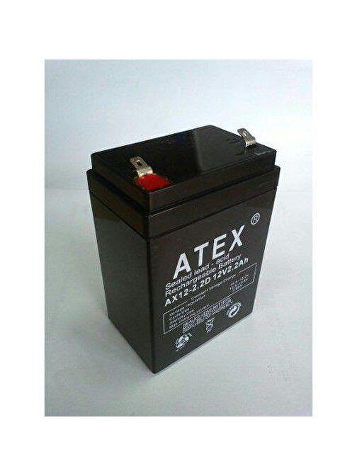 Atex Ax-12V 2.2Ah Dik Bakımsız Kuru Akü