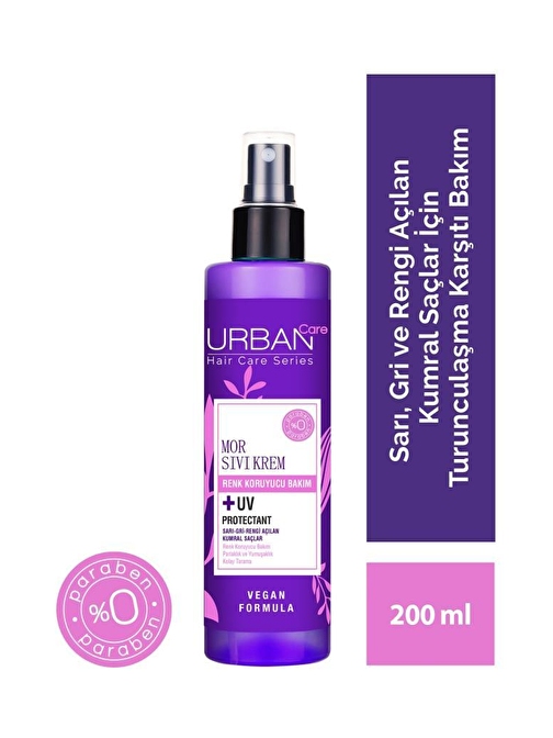 Urban Care Turunculaşma Karşıtı Mor Sıvı Saç Kremi-200 ml-Vegan