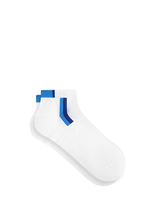 Mavi - Beyaz Patik Çorap 0910519-620