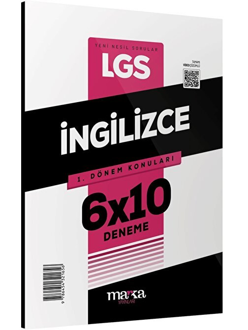 Marka Yayınları 2023 LGS 1.Dönem Konuları İngilizce 6 Deneme Marka Yayınları