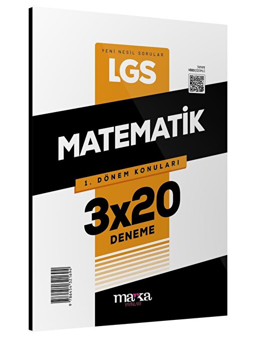 Marka Yayınları 2023 LGS 1.Dönem Konuları Matematik 3 Deneme Marka Yayınları