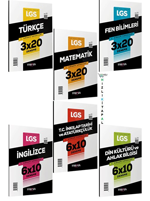 Marka Yayınları 2023 LGS 1.Dönem Full Deneme Seti 6 Ders-27 deneme Marka Yayınları