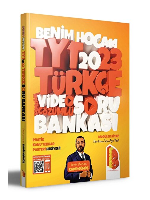 Benim Hocam Yayınları 9. Sınıf TYT Türkçe Tamamı Video Çözümlü Soru Bankası