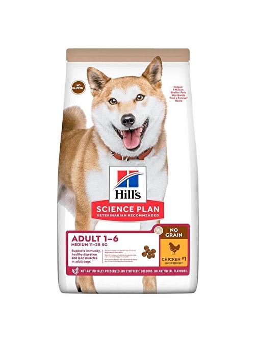 Hills Tahılsız Tavuk Etli Orta Irk Yetişkin Köpek Maması 12 Kg