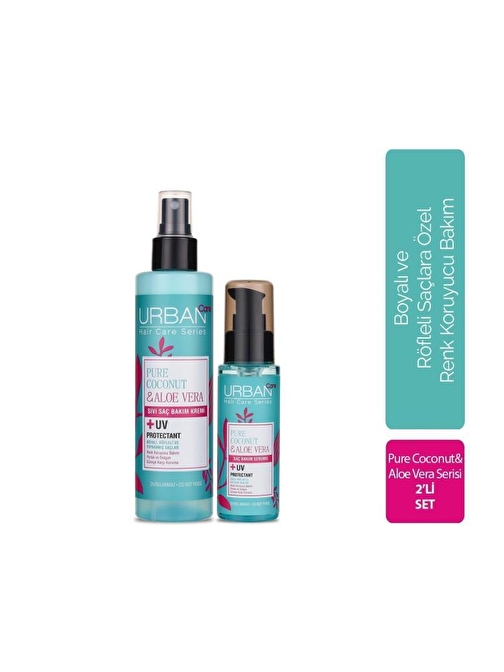 Urban Care Pure Coconut Boya Renk Koruyucu Sprey 200Ml+Serum 2'Li Set