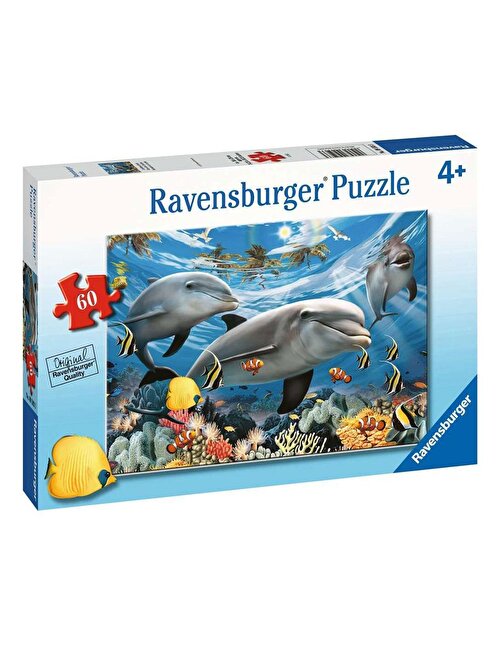 Ravensburger 95933 Yunuslar Temalı Çocuk Puzzle 60 Parça 4+ Yaş