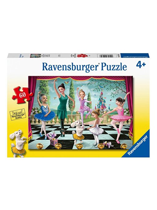 Ravensburger 51656 Bale Provası Balerin Temalı Çocuk Puzzle 60 Parça 4+ Yaş