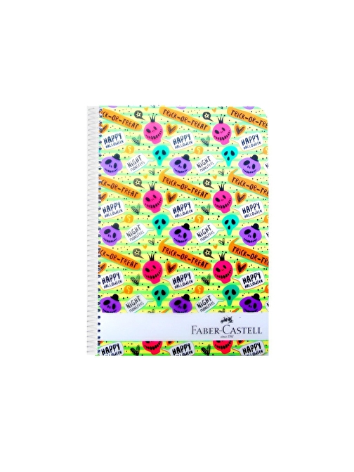 Faber Castell B5 100 Yaprak Plastik Kapak Spiralli Defter Çizgili 5075000063