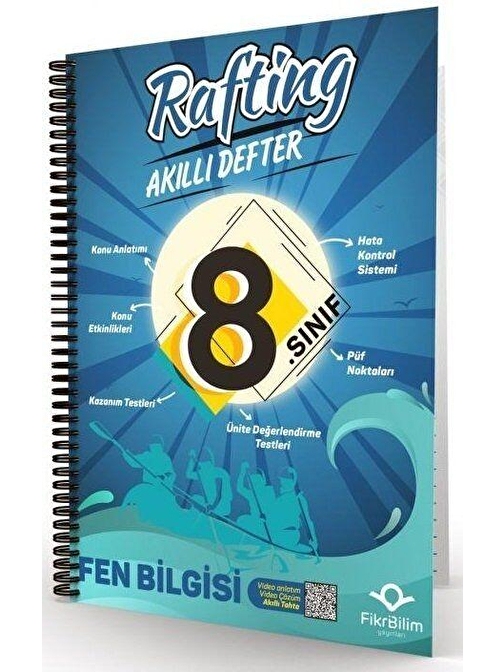 Fikribilim Yayınları 8. Sınıf Fen Bilimleri Rafting Akıllı Defter