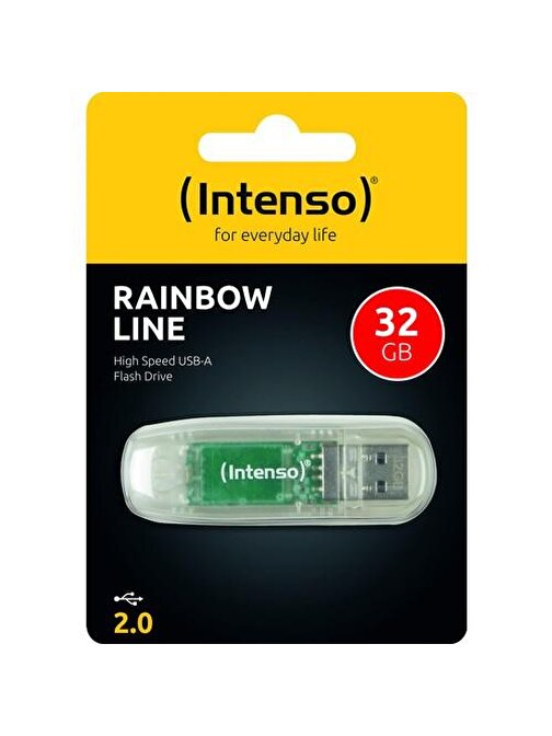 32GB Usb2.0 3502480 Rainbow Line Intenso