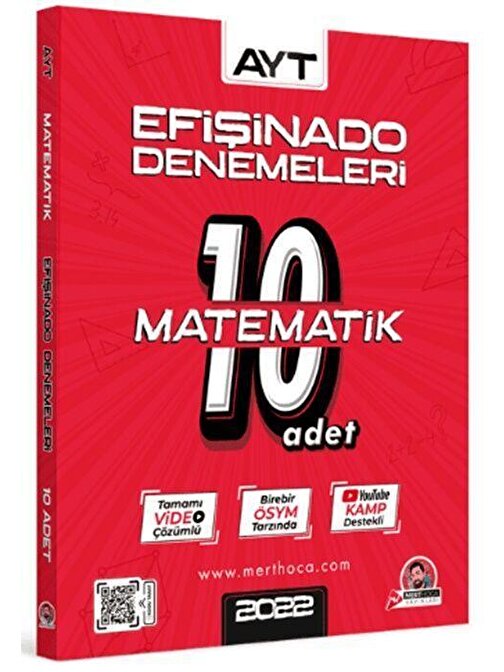 Mert Hoca Yayınları AYT Matematik Efişinado 10 lu Denemeleri Mert Hoca Yayınları