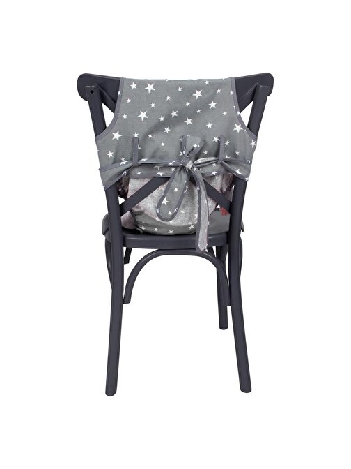 Sevi Bebe Kumaş Mama Sandalyesi Art-152 Gri Yıldız