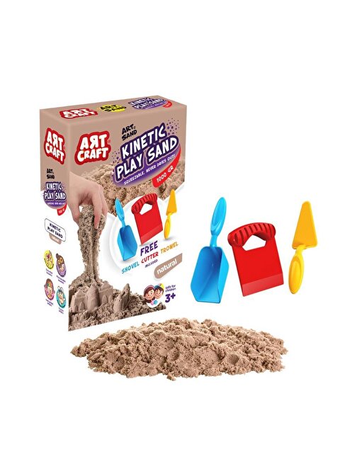 Fen Toys 03690 Dede, Aksesuarlı Naturel Kinetik Oyun Kumu 1000 Gr