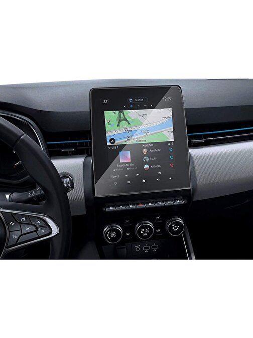 Ecr Mobile Ecr Clio 5 Uyumlu 7 Inç Navigasyon 9H Nano Ekran Koruyucu