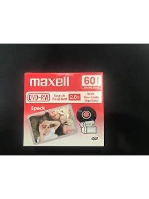 Maxell Dvd-Rw 2.8Gb 8Cm Rewritable Standar Kamera Dvd