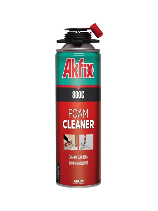 Akfix 800C Poliüretan Köpük Temizleyici Sprey 500 ml