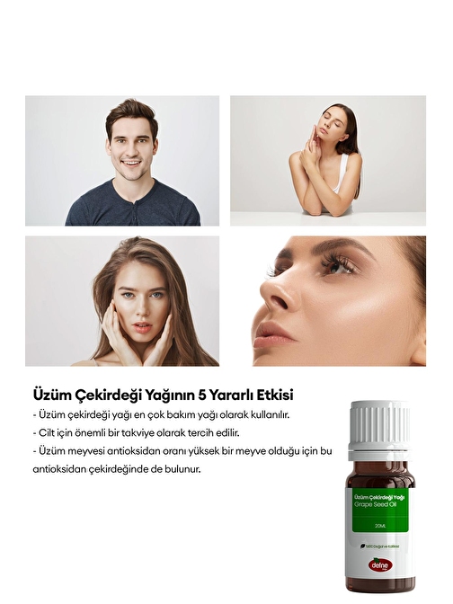 Defne Doğa Üzüm Çekirdeği Yağı 20 ml