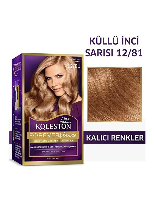 Wella Koleston Kit Saç Boyası 12/81 Küllü İnci Sarısı