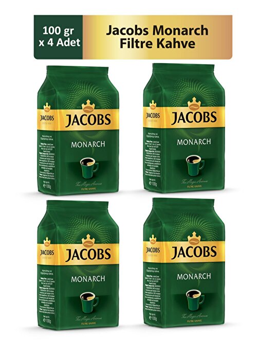 Jacobs Monarch Filtre Kahve 100 gr x 4 Adet