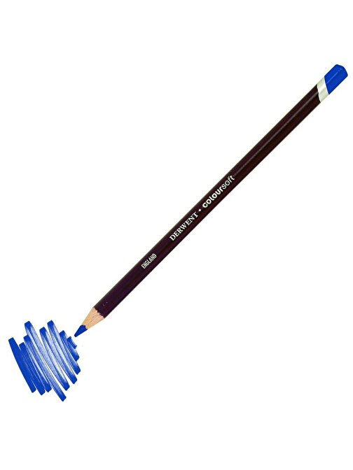 Derwent C320 Coloursoft Pencil Yumuşak Kuru Boya Kalemi Tekli Elektrik Mavisi