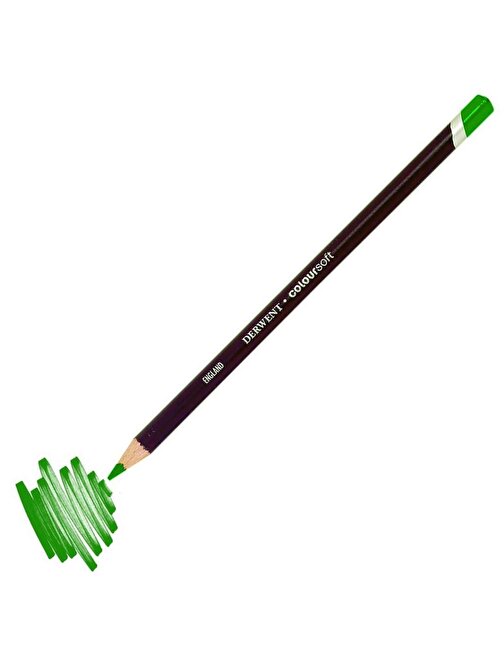 Derwent C430 Coloursoft Pencil Yumuşak Kuru Boya Kalemi Tekli Bezelye Yeşili