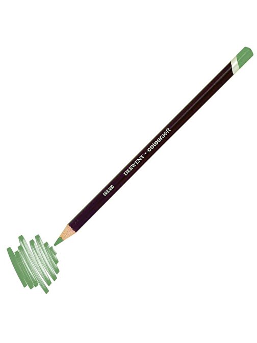 Derwent C690 Coloursoft Pencil Yumuşak Kuru Boya Kalemi Tekli Yeşil