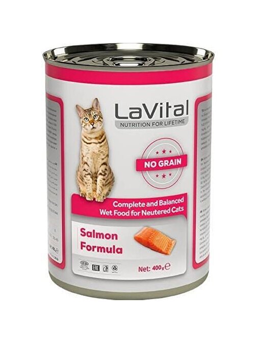 Lavital Steril Kedi Somon Etli Püre 400gr