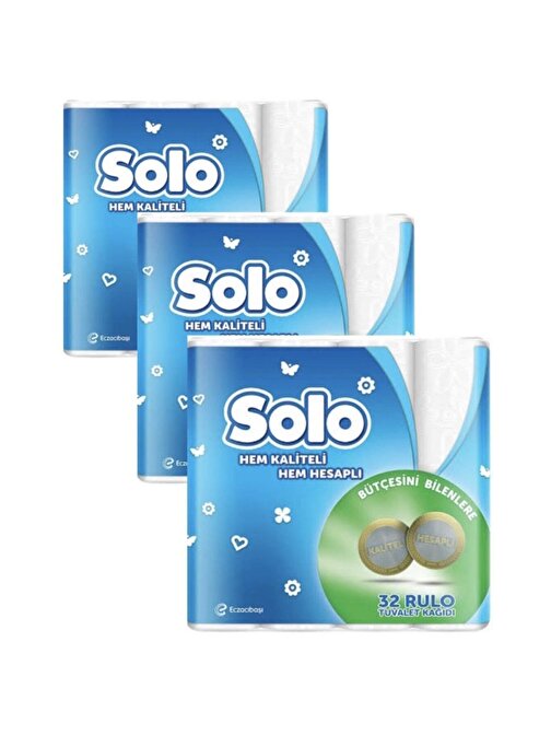 Solo Akıllı Seçim Tuvalet Kağıdı 2 Katlı 3X32'li