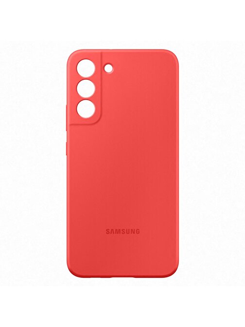Samsung Samsung Galaxy S22+ Silikon Kılıf Kırmızı(Samsung Türkiye Garantili)