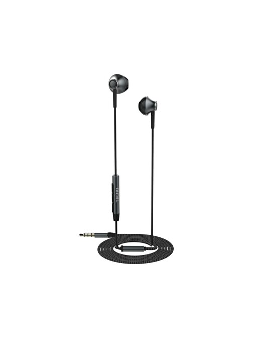 Tecno Camon 18 Premier Rock R2 Kablolu Mikrofonlu Kulaklık Siyah