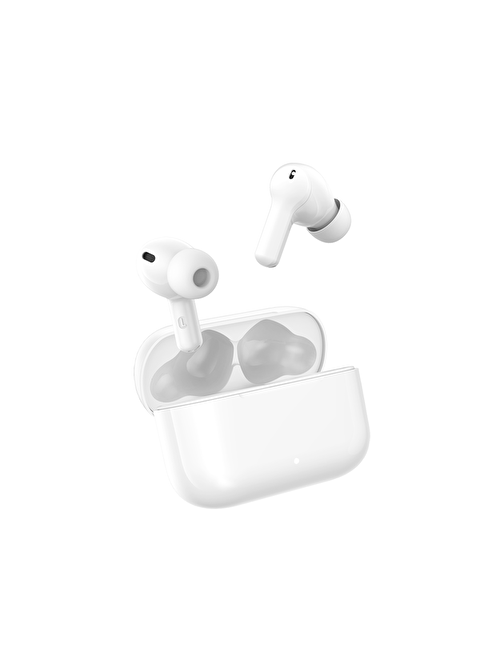 Tecno Camon 15 Kablosuz Silikonlu Kulak İçi Bluetooth Kulaklık Beyaz