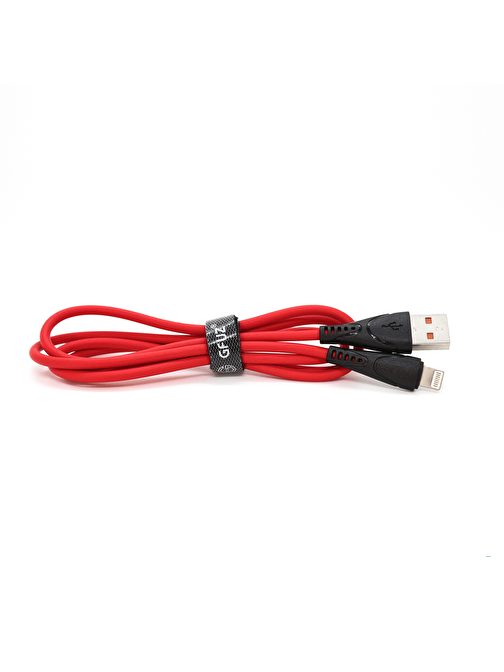 Winex Apple CA30 2.4A USB to Lightning Hızlı Şarj Data Kablosu 1 m Kırmızı