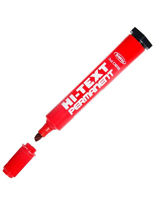 Hi-Tex Kesik Uç Kırmızı Marker Kalem 830 PC