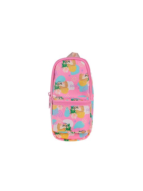 Kaukko K2327 Nature Junior Bag Pink Slots Kalem Çantası