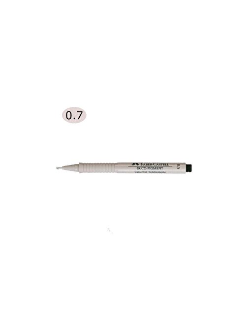 Faber-Castell 0.7 mm Siyah Ecco Pigment Teknik Çizim Kalemi 166799