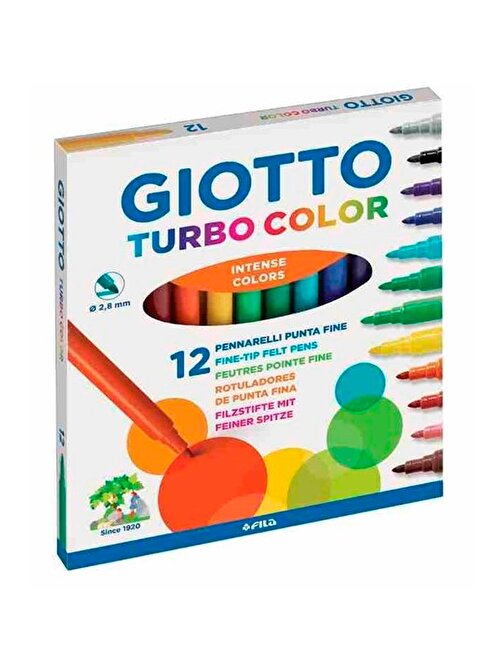 Gıotto Turbo Color 12'li Keçeli Kalem 416000