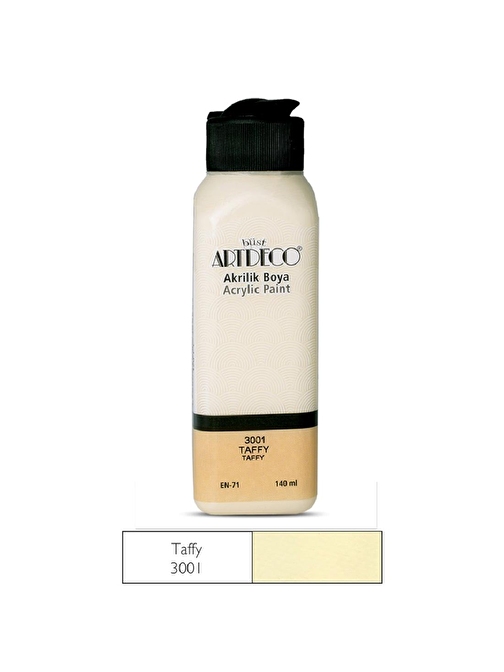 Artdeco Su Bazlı Akrilik Boya 140 Ml Şişe 1 Adet 3001 Taffy