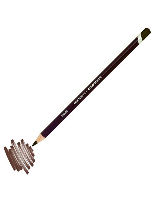 Derwent C630 Coloursoft Pencil Yumuşak Kuru Boya Kalemi Tekli Kahverengi