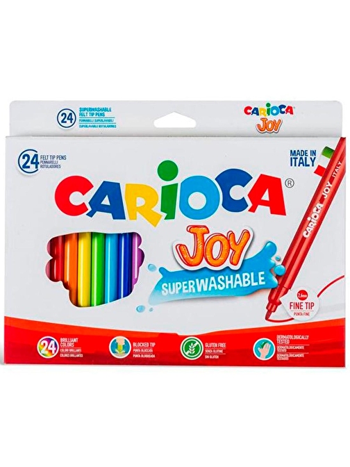 Carioca Joy Süper 24'lü Yıkanabilir Keçeli Boya Kalemi 40615