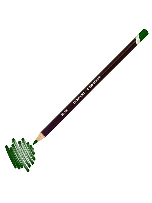 Derwent C420 Coloursoft Pencil Yumuşak Kuru Boya Kalemi Tekli Yeşil