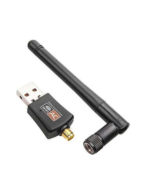 Winex Dual Band 2.4G+5G USB Wifi Adaptör Dongle AC 600Mbps
