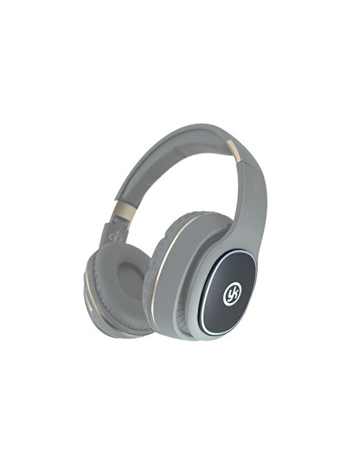 Winex Yk Kablosuz Silikonlu Kulak Üstü Bluetooth Kulaklık Gri